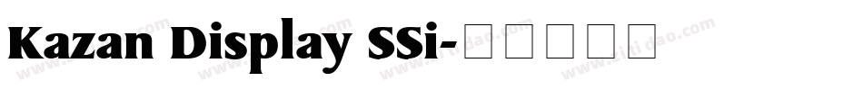 Kazan Display SSi字体转换